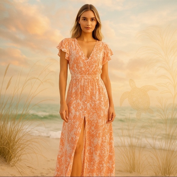Maaji Dresses & Skirts - Maaji (Revolve) Long Dress in Snake Bite Print- Beach Coverup Maxi Sundress